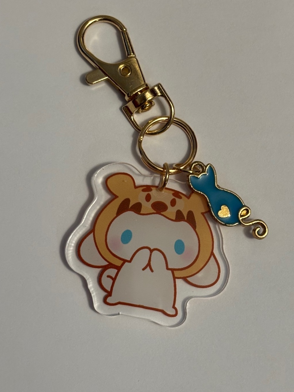 Handmade Hello Kitty Cinnamon Role inspired keychain/bag charm